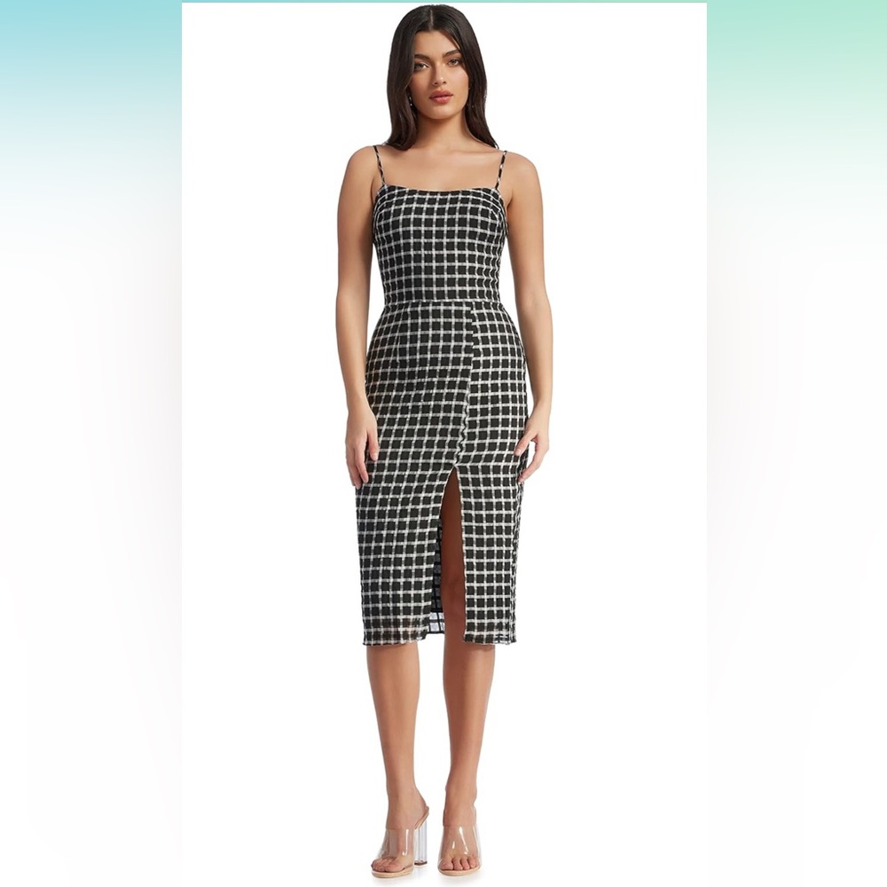 Dress the Population Women's Shaireen Bodycon Midi Dress Size M